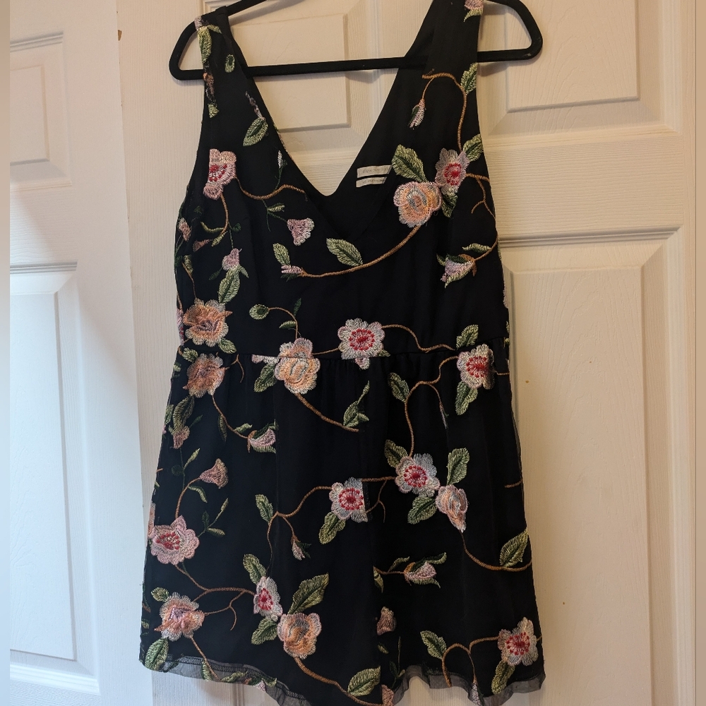 Urban Outfitters floral lace romper